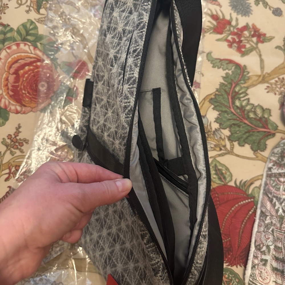 NWT AmeriBag Healthy Back Bag 17" wool special edition bag w/leather strap - Picture 4 of 13